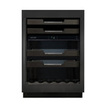 Marathon 24" Dual-Zone Black Steel Wine & Beverage Cooler – M4-D250BLS