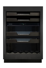 Marathon 24" Dual-Zone Black Steel Wine & Beverage Cooler – M4-D250BLS