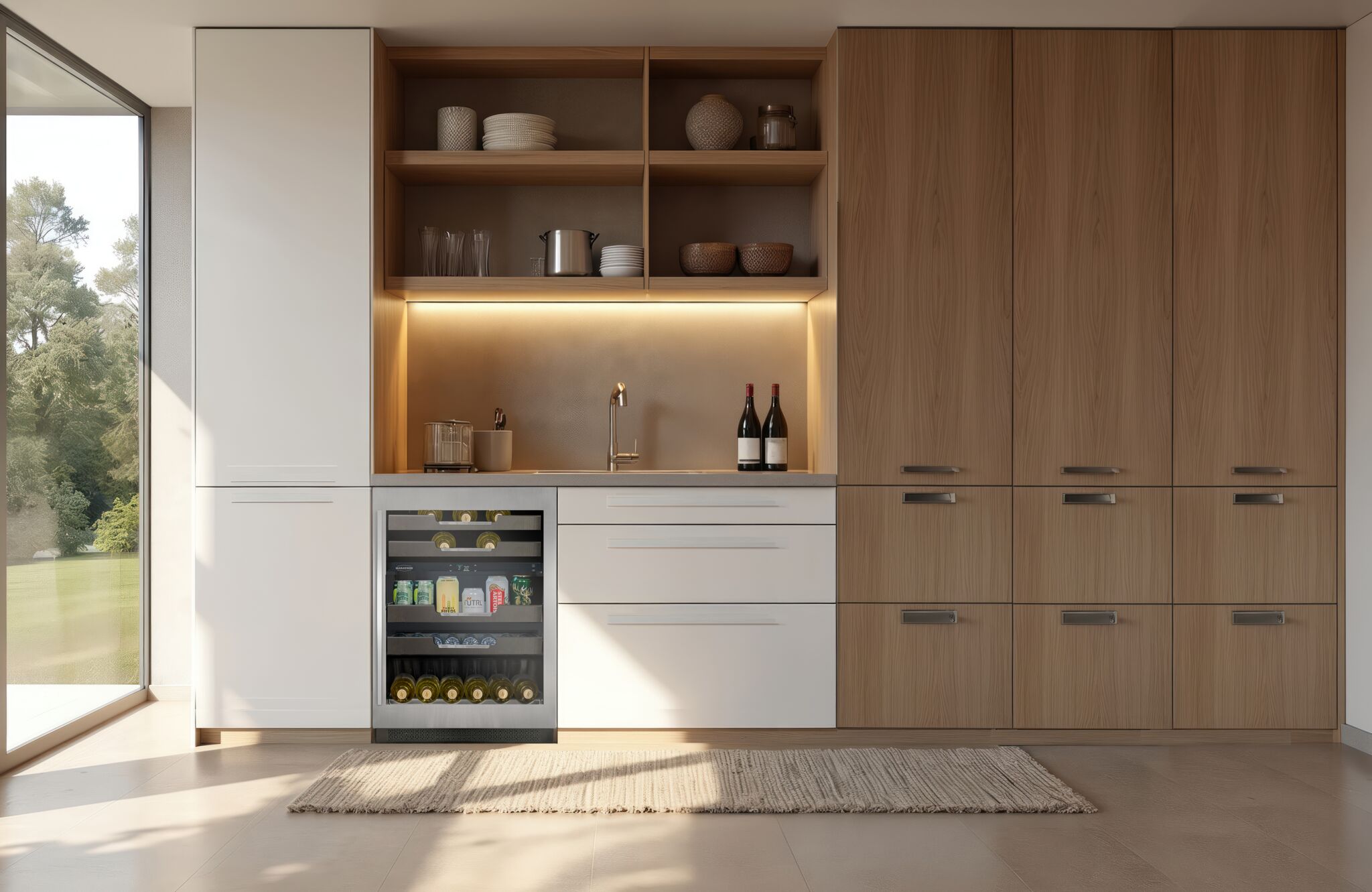 Marathon 24" Dual-Zone Stainless Steel Wine & Beverage Cooler – M4-D250SS