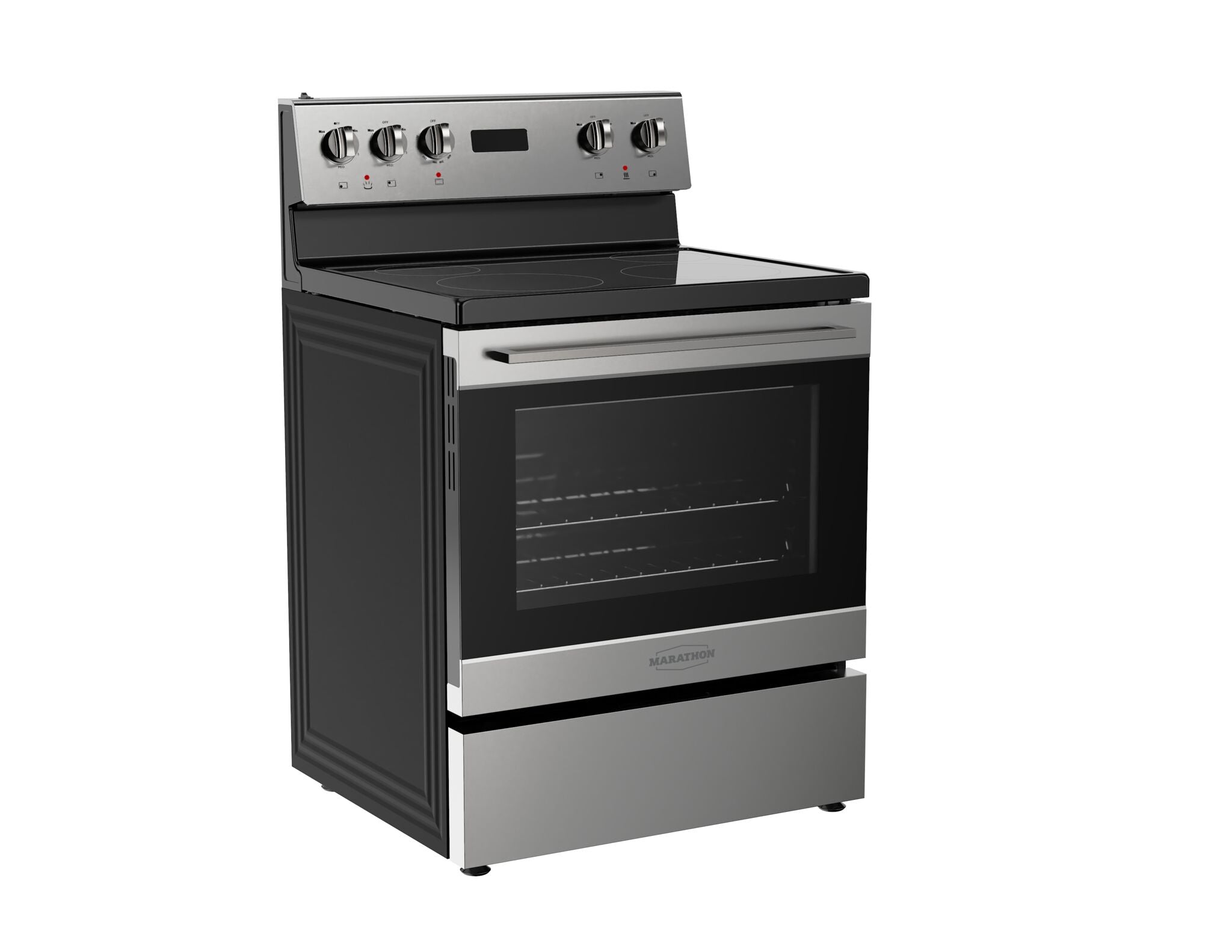 Marathon 30" Stainless Steel Smooth Top Electric Range - MER3070SS