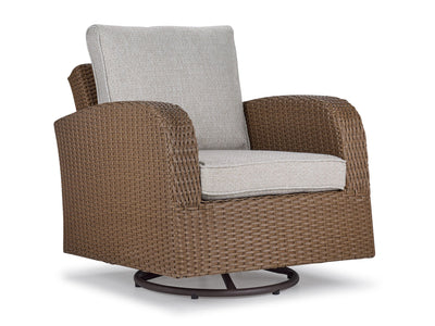 Marco Outdoor Swivel Chair - Brown, Beige