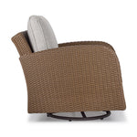 Marco Outdoor Swivel Chair - Brown, Beige