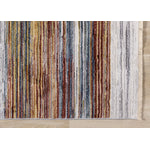 Sunset Glow 5'3" x 7'10" Striped Plush Area Rug