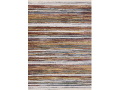 Sunset Glow 7'10" x 10'2" Striped Plush Area Rug