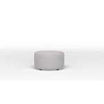 Duffield Round Ottoman - Smoke Light Grey