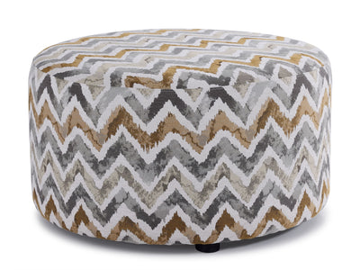 Marissa Round Ottoman - Multi-Colour