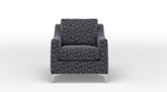 Marissa Accent Chair - Boxes Dark Blue