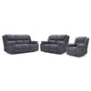 Marlow Reclining Sofa, Loveseat and Chair Set - Charcoal