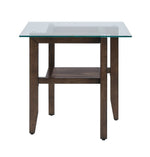 Mars 24" End Table - Dark Brown