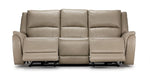 Maxton Leather Power Reclining Sofa - Taupe
