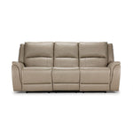Maxton Leather Power Reclining Sofa - Taupe