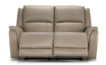 Maxton Leather Power Reclining Loveseat - Taupe
