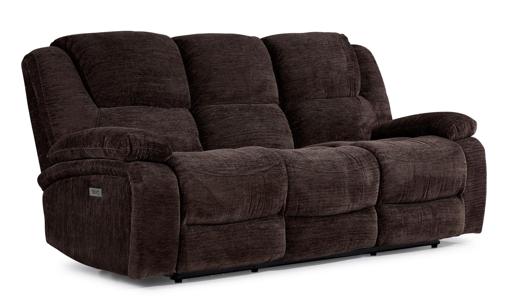 Maxwell Power Reclining Sofa, Loveseat and Chair Set - Brown | Leon's
