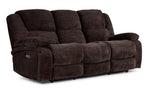 Maxwell Power Reclining Sofa and Chair Set - Brown