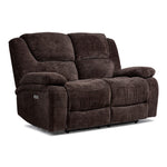 Maxwell Power Reclining Sofa, Loveseat and Chair Set - Brown