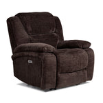 Maxwell Power Reclining Sofa, Loveseat and Chair Set - Brown