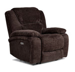 Maxwell Power Reclining Sofa, Loveseat and Chair Set - Brown