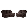 Maxwell Power Reclining Sofa and Loveseat Set - Brown
