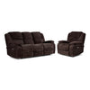 Maxwell Power Reclining Sofa and Chair Set - Brown
