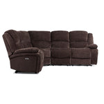 Maxwell 5-Piece Power Reclining Sectional - Brown