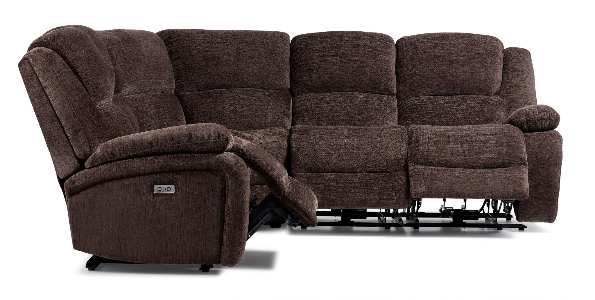 Maxwell 5-Piece Power Reclining Sectional - Brown | Leon's