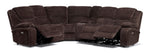 Maxwell 6-Piece Power Reclining Sectional with Console- Brown