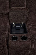 Maxwell 6-Piece Power Reclining Sectional with Console- Brown