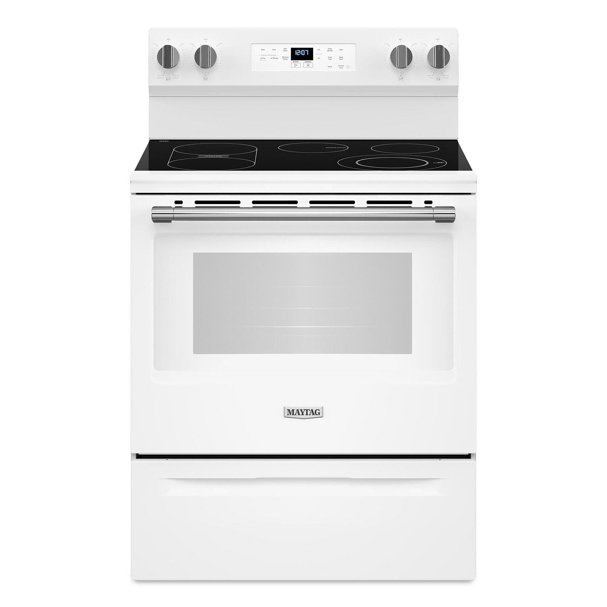 Maytag White Electric Freestanding Range (5.3 Cu.Ft.) - YMFES6030RW