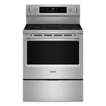Maytag Fingerprint Resistant Kitchen Package with Counter-Depth Refrigerator, Electric Range and Built-In Dishwasher