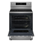 Maytag Fingerprint Resistant Stainless Steel Freestanding Electric Convection Range (5.3 Cu.Ft.) - YMFES8030RZ