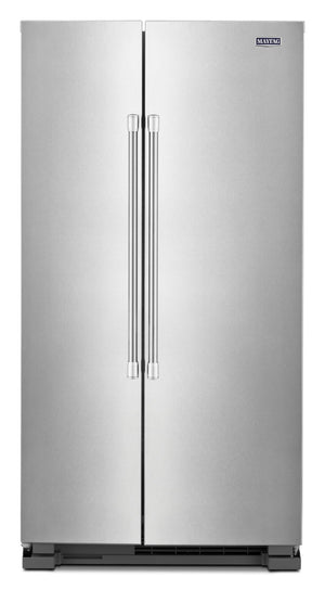 Maytag Fingerprint Resistant Stainless Steel 35.88" Side-by-Side Refrigerator (25 cu. ft) - MSS25N4MKZ