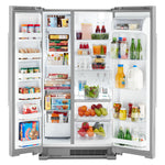 Maytag Fingerprint Resistant Stainless Steel 35.88" Side-by-Side Refrigerator (25 cu. ft) - MSS25N4MKZ