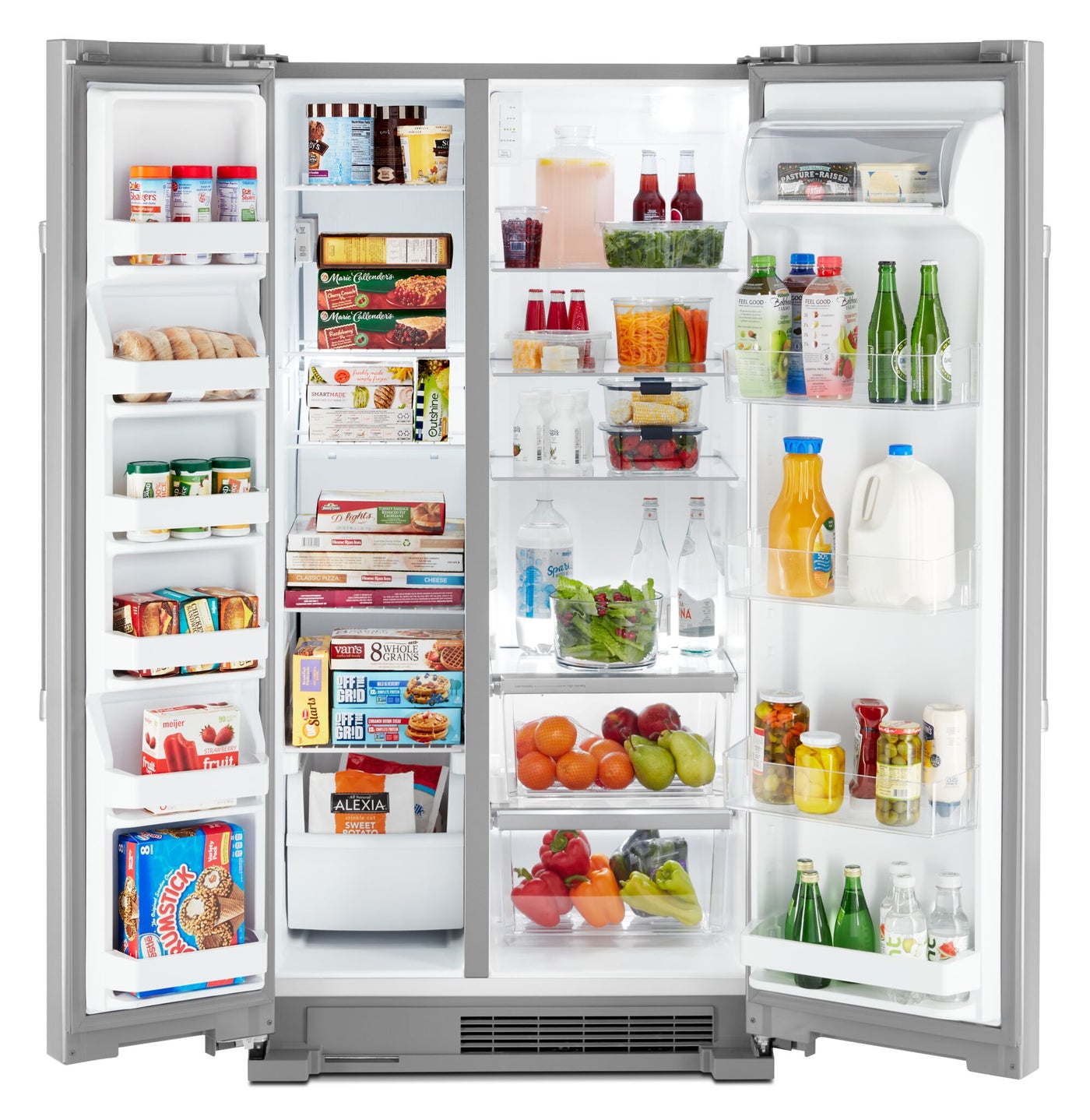 Maytag Fingerprint Resistant Stainless Steel 35.88" Side-by-Side Refrigerator (25 cu. ft) - MSS25N4MKZ