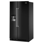 Maytag 35.5" 24.5 Cu. Ft. Black Side-by-Side Refrigerator - MRSF4036PB