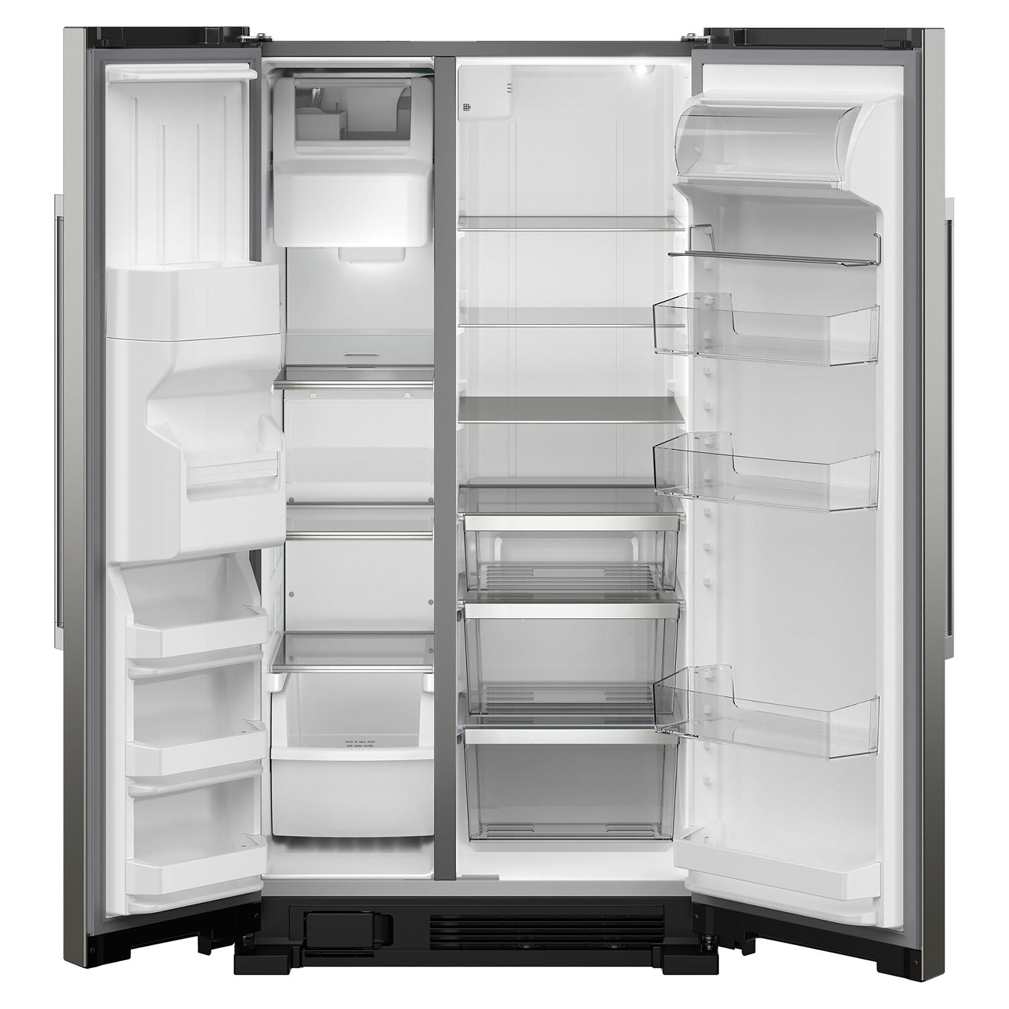 Maytag 35.5" 24.5 Cu. Ft. Fingerprint Resistant Stainless Steel Side-by-Side Refrigerator - MRSF4036PZ