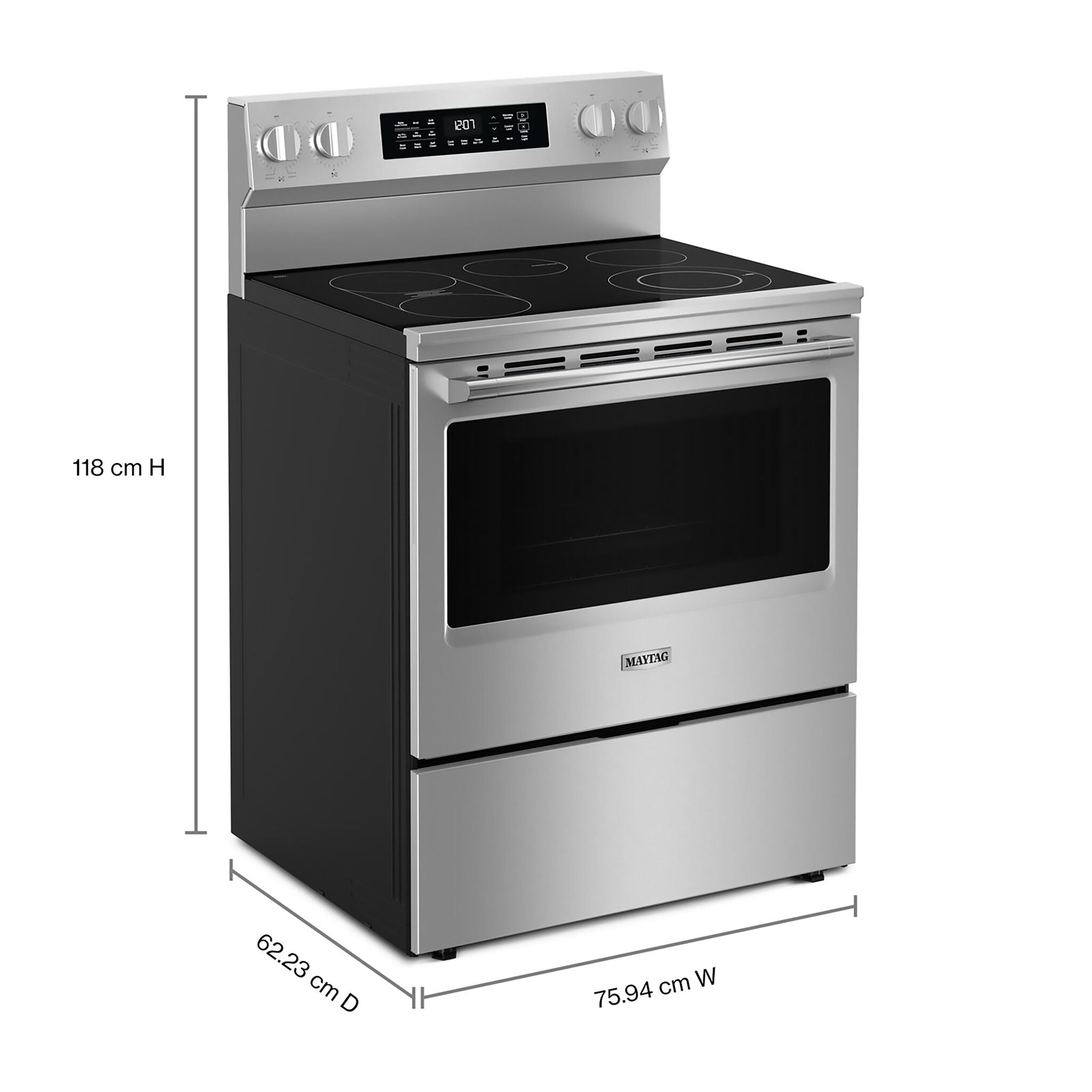 Maytag Fingerprint Resistant Stainless Steel Freestanding Electric