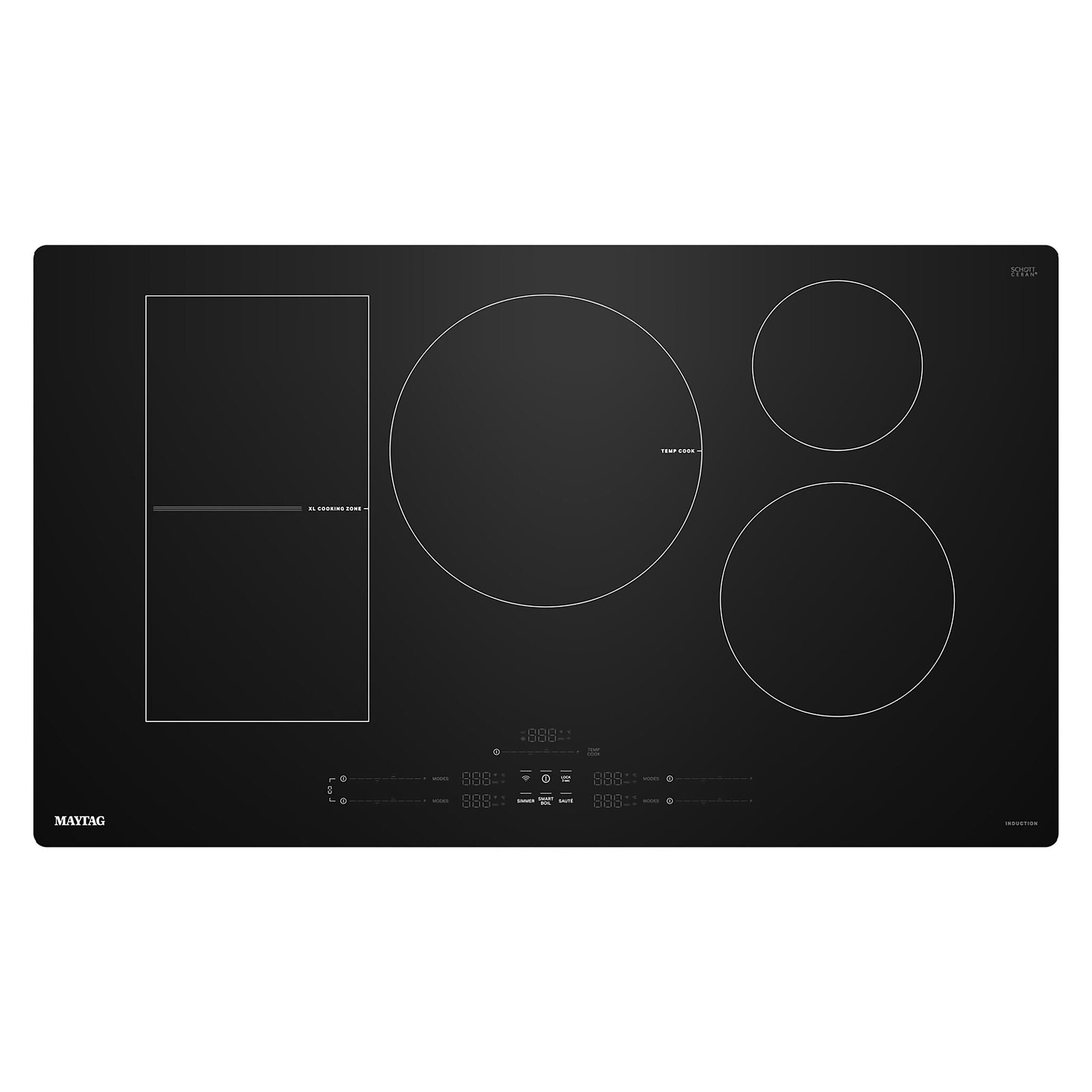 Maytag Black 36" Induction Cooktop - MCIT8036SB