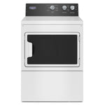 Maytag White Electric Commercial-Grade Residential Dryer (7.40 Cu Ft) - YMEDP586GW