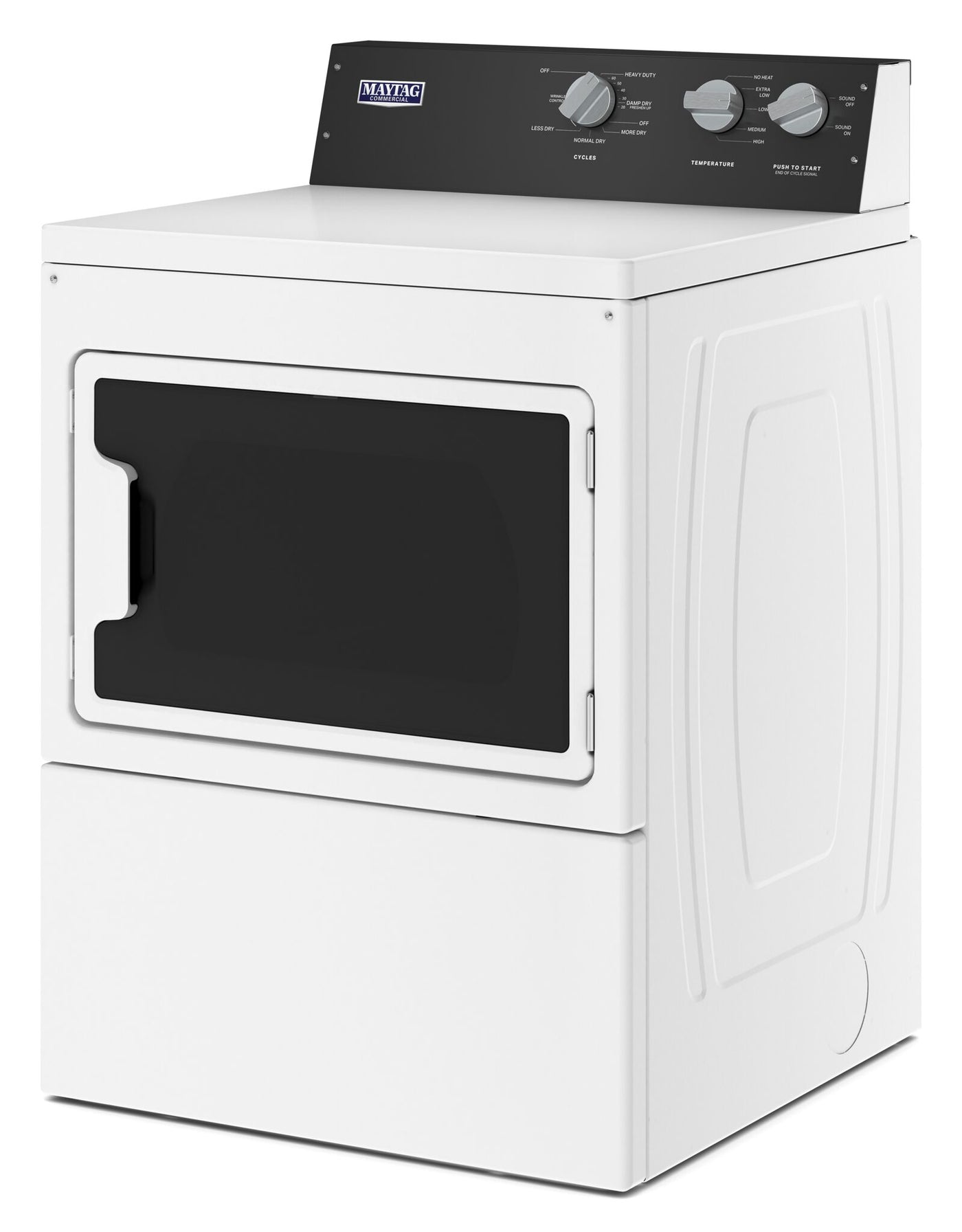 Maytag White Gas Commercial-Grade Residential Dryer (7.40 Cu Ft) - MGDP586KW