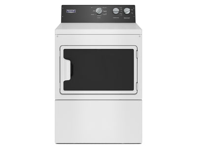 Maytag White Gas Commercial-Grade Residential Dryer (7.40 Cu Ft) - MGDP586KW