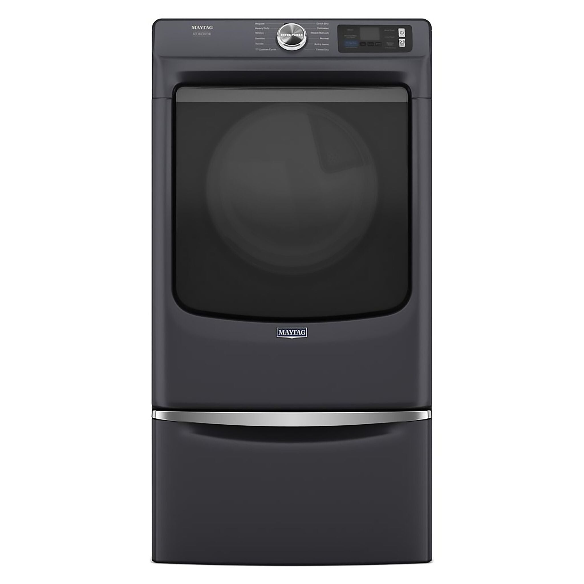 Maytag Midnight Steel Electric Dryer with Pet Pro (7.4 Cu.Ft.) - YMED7020RF