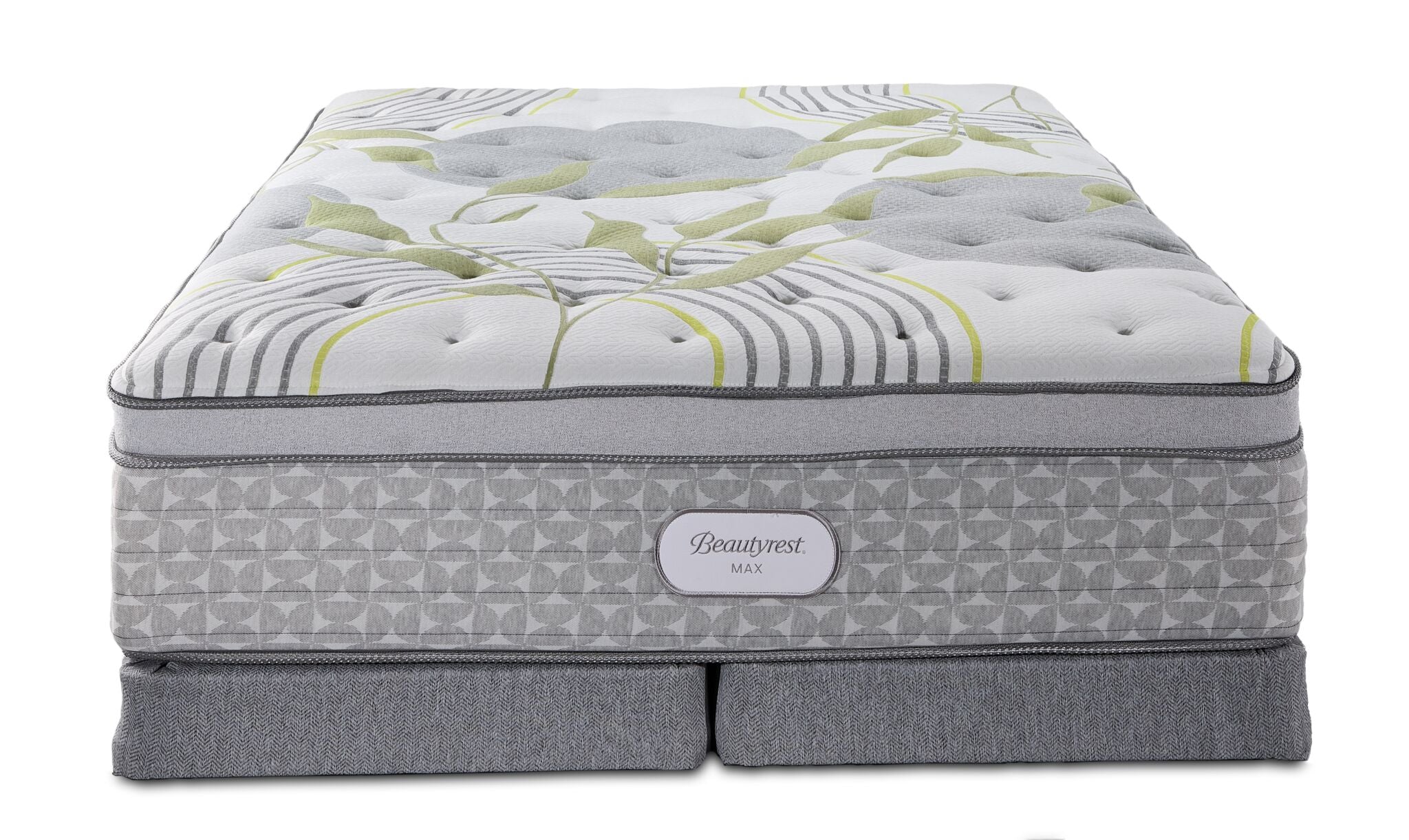 Beautyrest Max Mellow Euro Top Firm King Mattress and Low Profile Split Boxspring Set