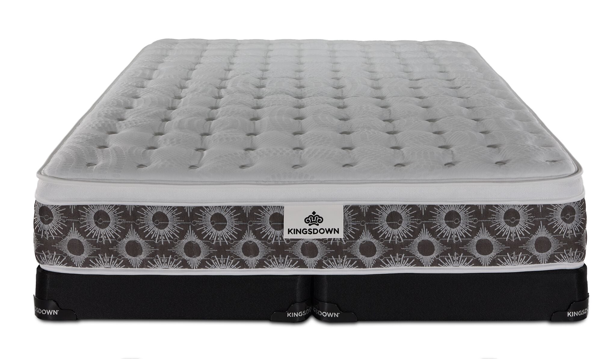 Kingsdown Merritt Medium Euro Top King Mattress and Split Low Profile Boxspring Set