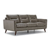 Miguel Leather Sofa - Stone