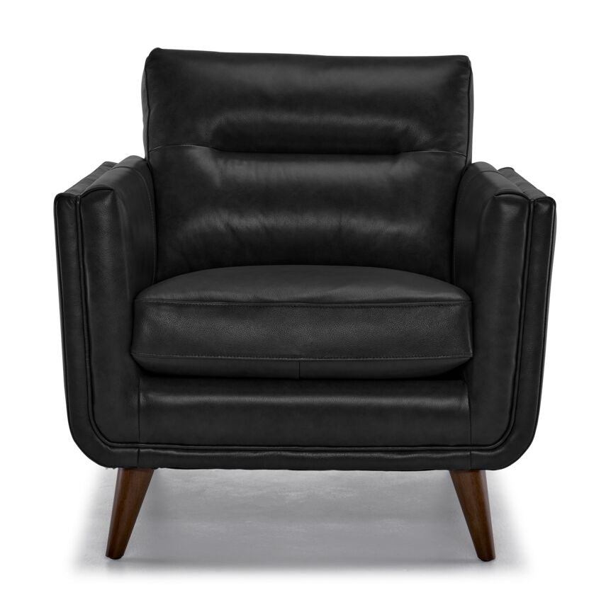Miguel Leather Chair - Black