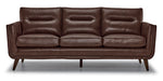 Miguel Leather Sofa - Cobblestone