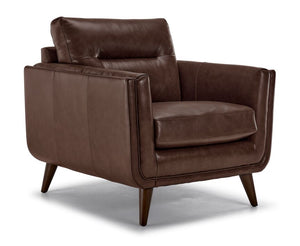 Miguel Leather Chair - Cobblestone