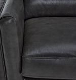 Miguel Leather Sofa - Charcoal