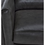 Miguel Leather Chair - Charcoal