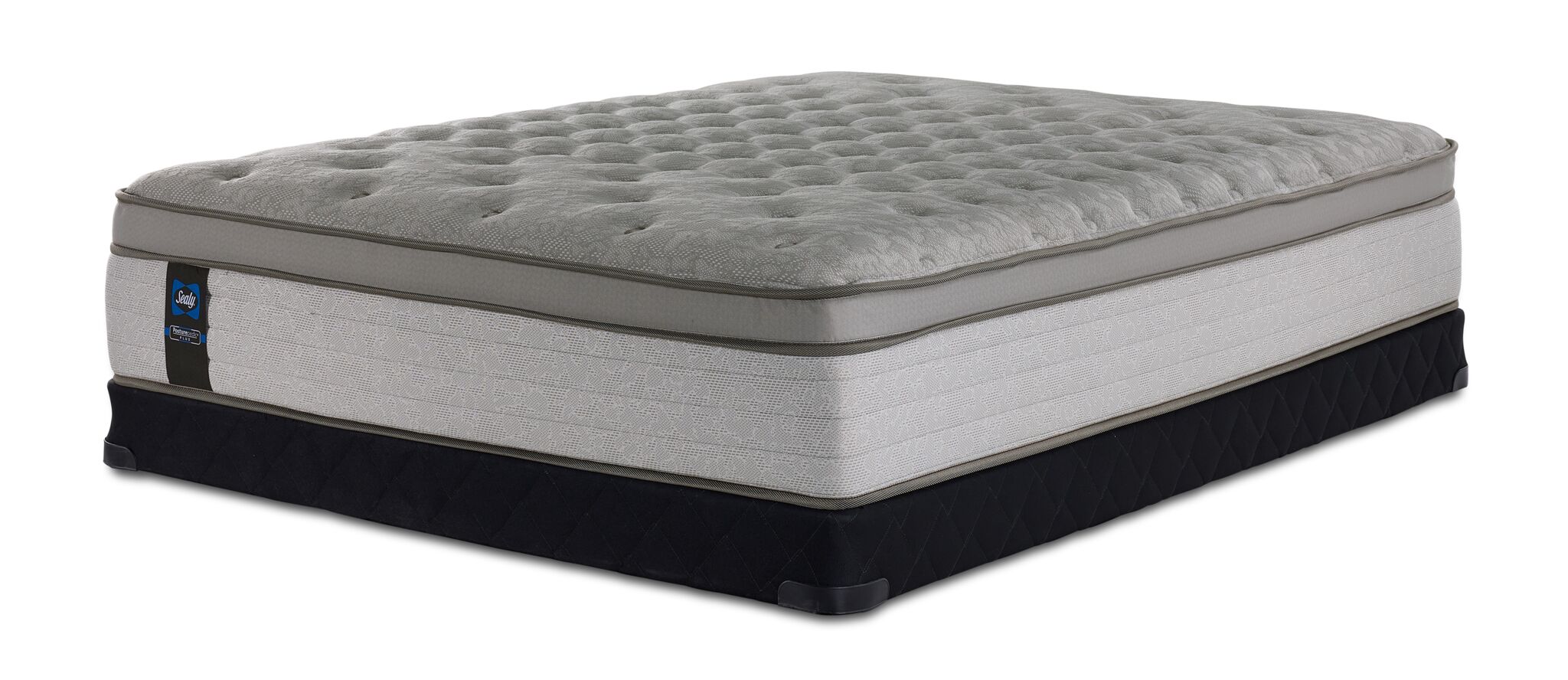 Sealy Posturepedic® Plus Sterling Hera Plush Euro Top Twin Mattress and Low Profile Boxspring Set